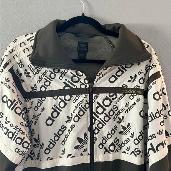 Adidas Firebird Classic Trefoil 3 Stripes XL Track Jacket Old School Streetwear - Picture 2 of 5